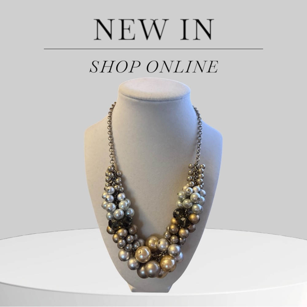 Lia Sophia Elegant Pearl Cluster Necklace